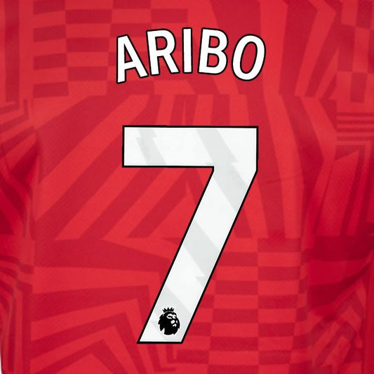 2024 2025 OFFICIAL SOUTHAMPTON ARIBO 7 WHITE HOME PLAYER SIZE NAME SET