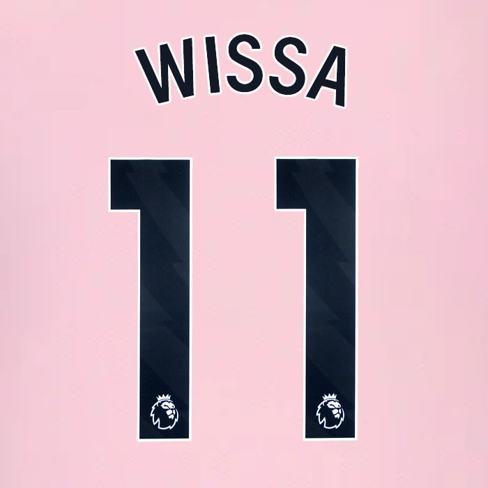 2024 2025 BRENTFORD WISSA 11 OFFICIAL BLACK AWAY PLAYER SIZE NAMESET