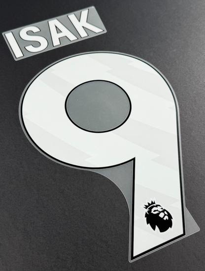 LIVERPOOL 2025/26 ISAK 9 OFFICIAL AVERY DENNISON WHITE PLAYER SIZE NAME SET