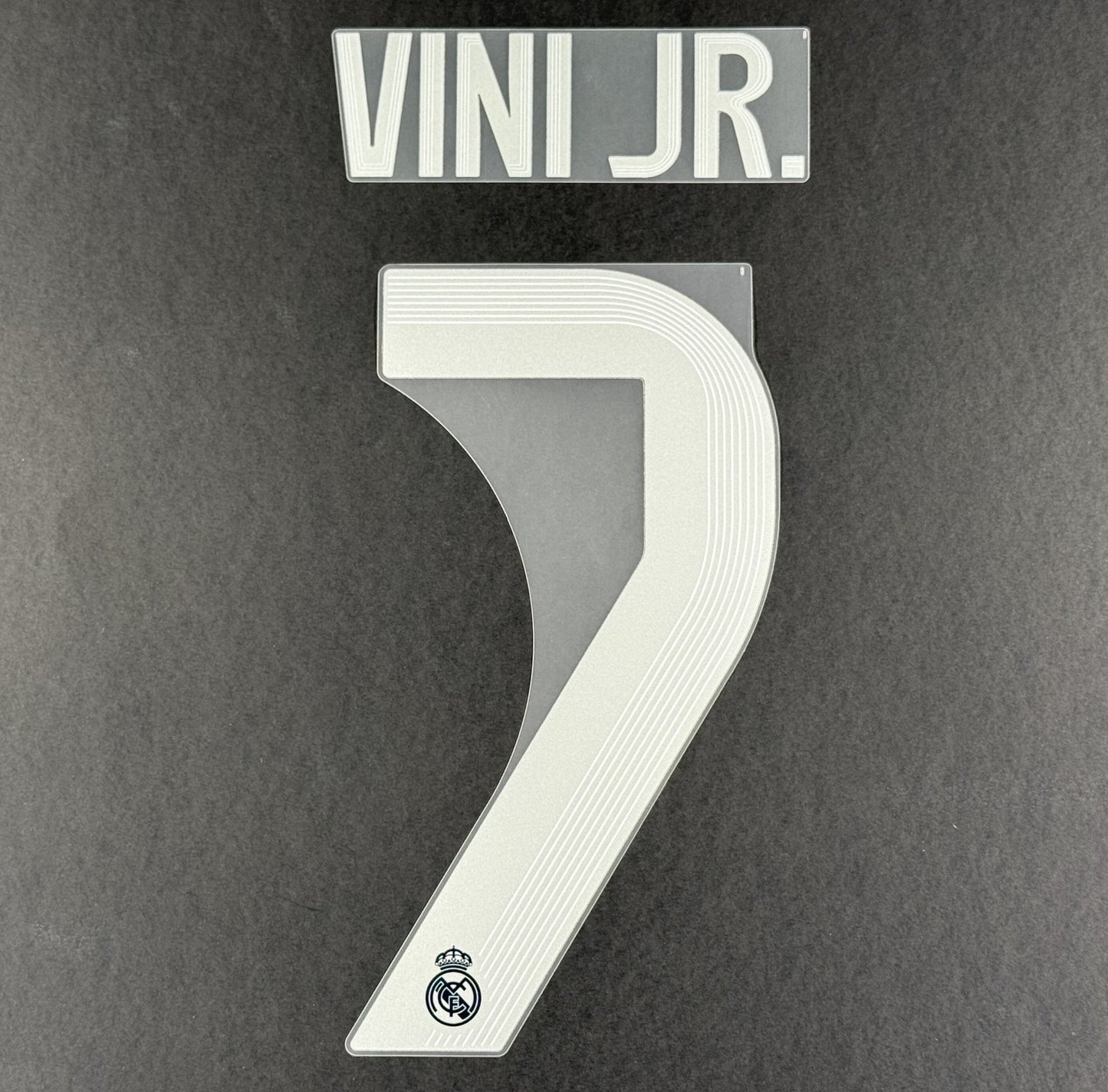 2025 2026 REAL MADRID VINI JR 7 OFFICIAL AWAY PLAYER SIZE NAMESET