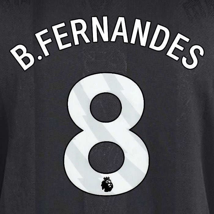 2025 2026 MANCHESTER UNITED B. FERNANDES 8 3RD WHITE PLAYER SIZE NAMESET