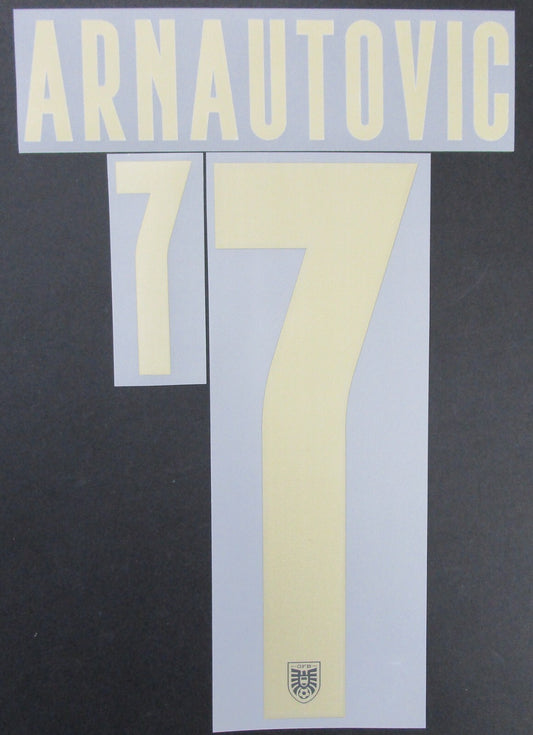 AUSTRIA 2020 2021 OFFICIAL ARNAUTOVIC 7 AWAY PLAYER SIZE NAMESET