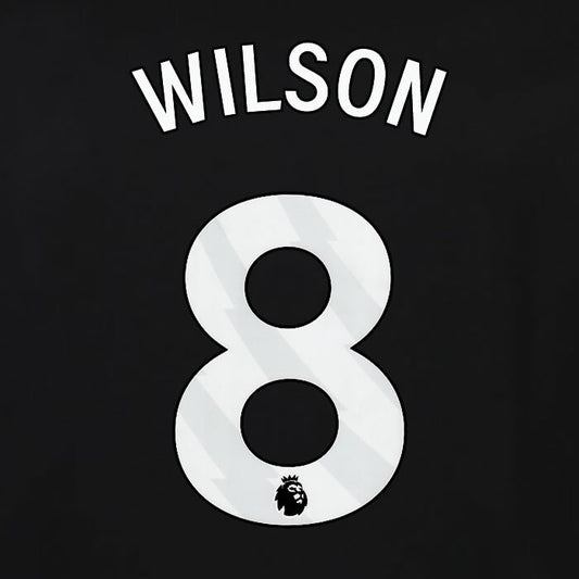 2023 2024 OFFICIAL FULHAM AVERY DENNISON WILSON 8 3RD PLAYER SIZE NAMESET