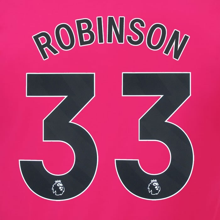 2023 2024 OFFICIAL FULHAM AVERY DENNISON ROBINSON 33 AWAY PLAYER SIZE NAMESET