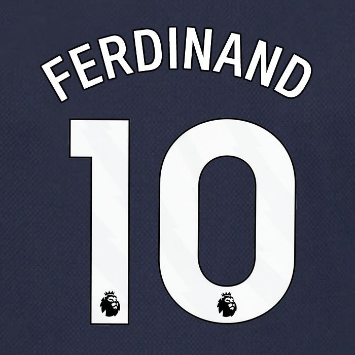 SPURS 2023 2024 FERDINAND 10 AVERY DENNISON WHITE AWAY PLAYER SIZE NAME SET