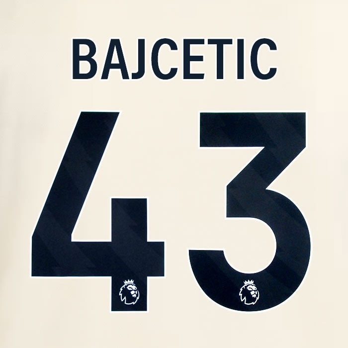 2025 2026 OFFICIAL LIVERPOOL BAJCETIC 43 BLACK AWAY PLAYER SIZE NAMESET