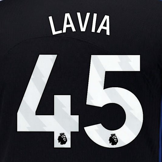 2025 2026 OFFICIAL CHELSEA LAVIA 45 WHITE 3RD PLAYER SIZE NAMESET