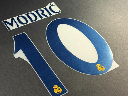 2024 2025 REAL MADRID MODRIC 10 OFFICIAL AWAY PLAYER SIZE NAME SET