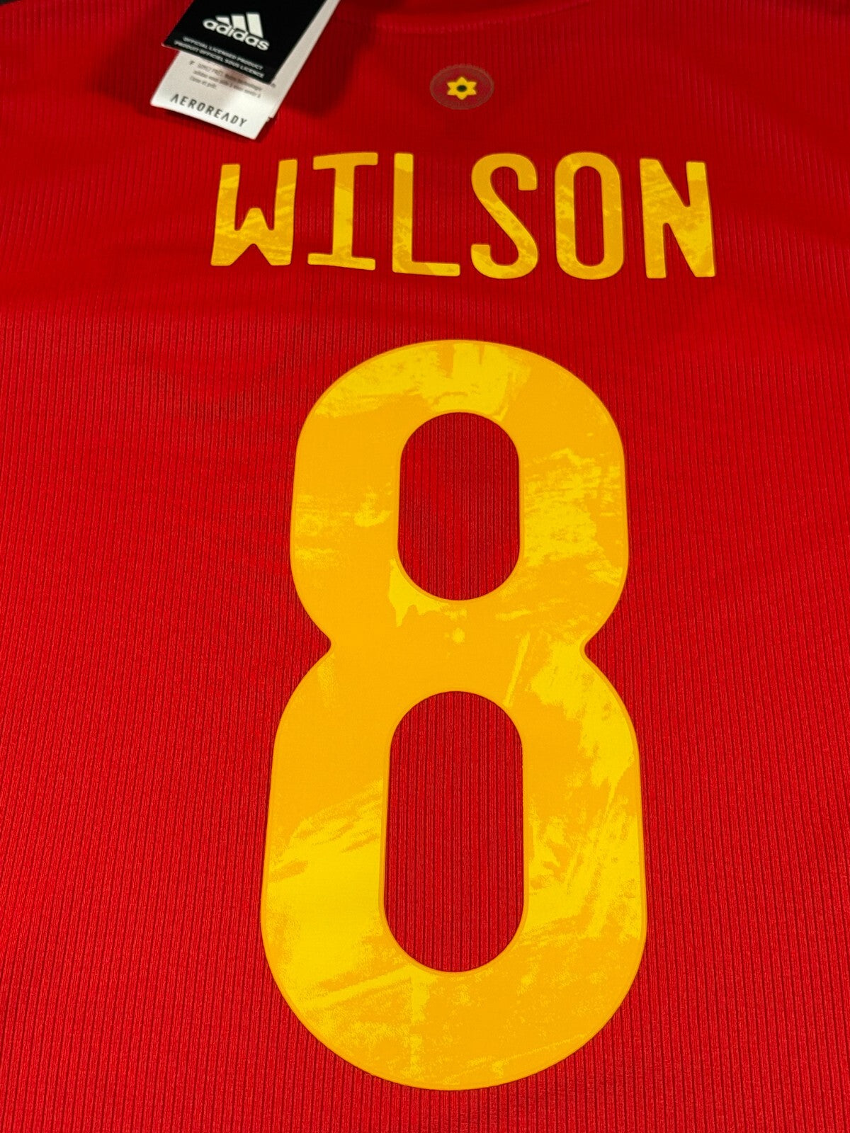 BNWT 2020 2021 WALES ADIDAS AWAY FOOTBALL SHIRT WILSON 8 KIDS 13-14 YEARS