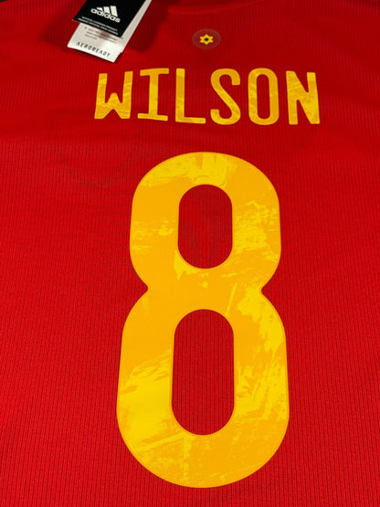 BNWT 2020 2021 WALES ADIDAS AWAY FOOTBALL SHIRT WILSON 8 KIDS 13-14 YEARS