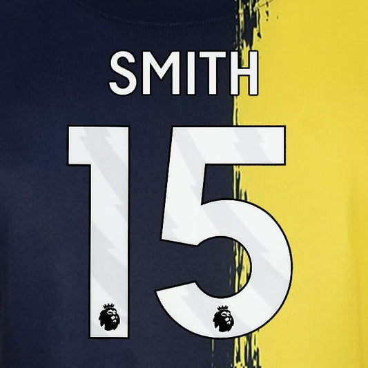 2023 2024 BOURNEMOUTH SMITH 15 WHITE 3rd PLAYER SIZE NAME SET