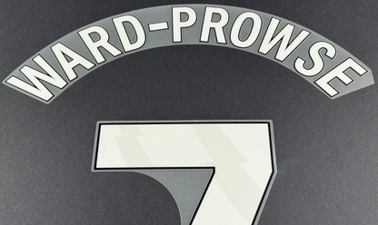 2023 2024 WEST HAM WARD PROWSE 7 OFFICIAL 3RD WHITE PLAYER SIZE NAMESET