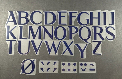 2022 2023 OFFICIAL AVERY DENNISON REAL MADRID HOME PLAYER SIZE LETTERS