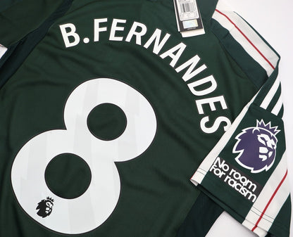 BNWT 2023 2024 MAN UTD ADIDAS AWAY SHIRT B. FERNANDES 8 + PATCHES