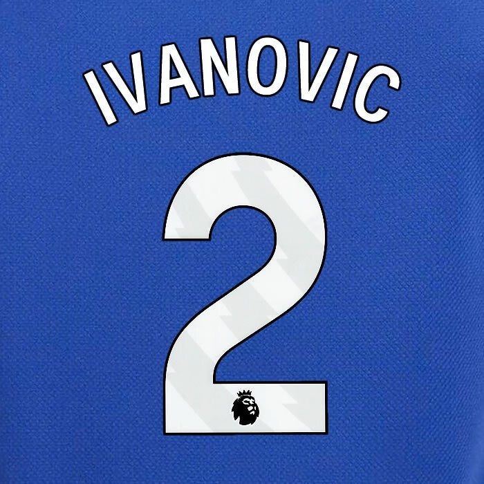 2023 2024 OFFICIAL CHELSEA IVANOVIC 2 WHITE HOME PLAYER SIZE NAMESET