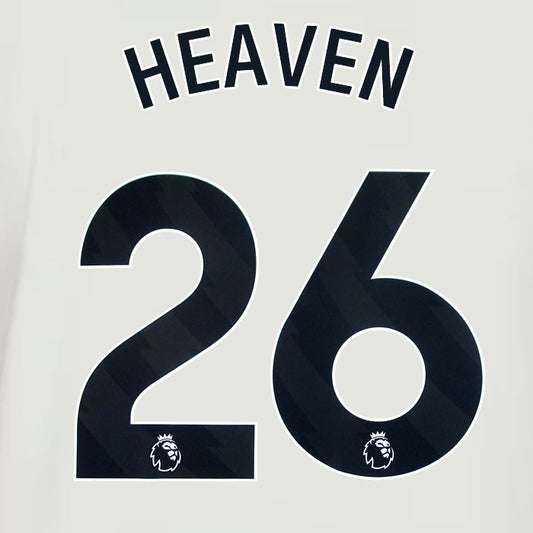 2024 2025 MANCHESTER UNITED HEAVEN 26 3RD BLACK PLAYER SIZE NAMESET