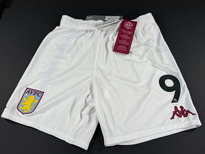 BRAND NEW 2020 2021 KAPPA ASTON VILLA HOME FOOTBALL SHORTS #9 MENS MEDIUM