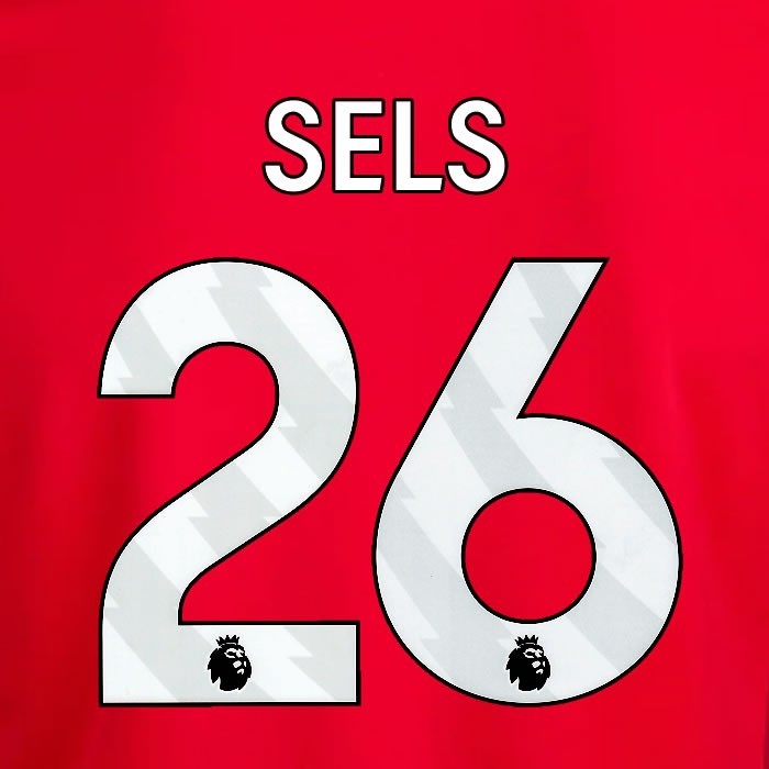 2024 2025 OFFICIAL NOTTINGHAM SELS 26 WHITE HOME PLAYER SIZE NAMESET