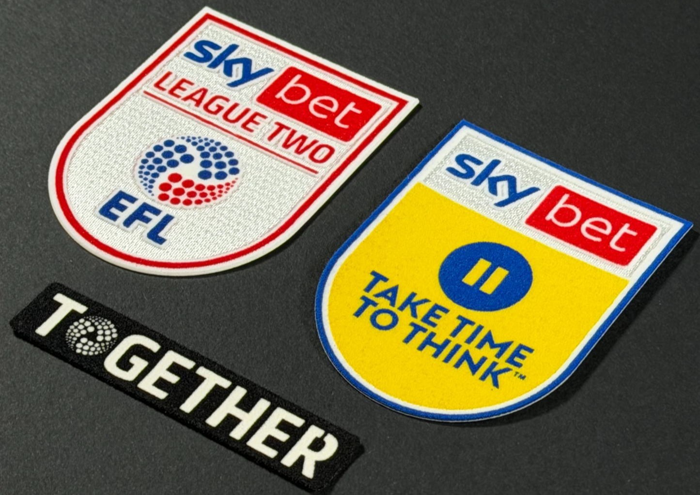22 23 EFL SKY BET CHAMPIONSHIP OFFICIAL LEAGUE TWO SLEEVE PATCH SET