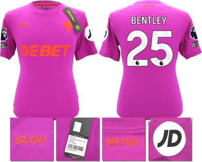 BNWT 2024/2025 WOLVES F.C. SUDU THIRD SHIRT BENTLEY 25 + PATCHES