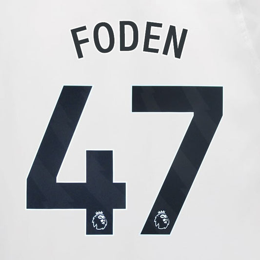 2023 2024 MAN CITY FODEN 47 BLACK AWAY PLAYER SIZE NAME SET