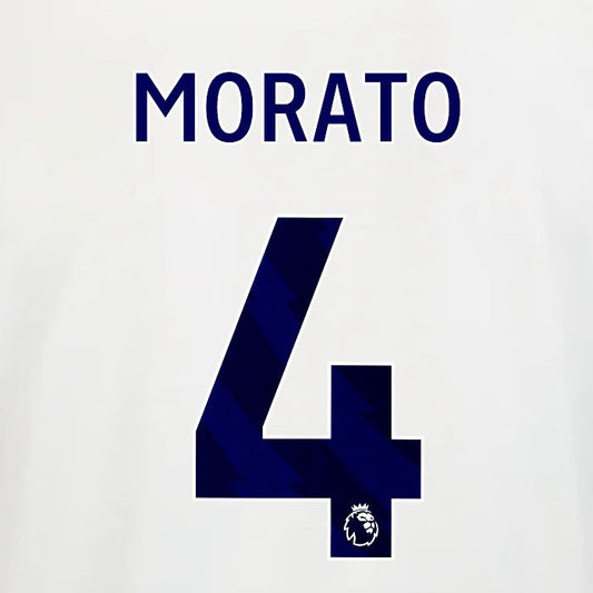 2025 2026 OFFICIAL NOTTINGHAM MORATO 4 BLUE AWAY PLAYER SIZE NAMESET