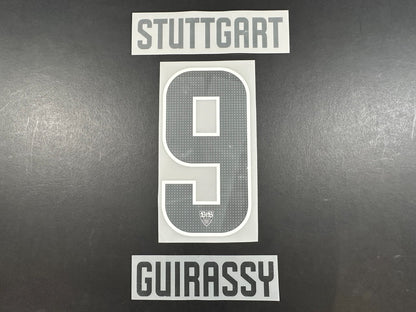 2024 2025 OFFICIAL STUTTGART GUIRASSY 9 HOME PLAYER SIZE NAMESET
