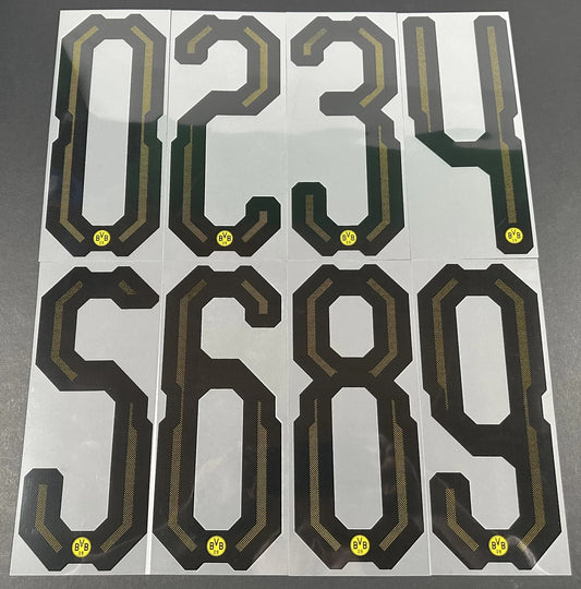 2018 2019 OFFICIAL (SID) BORUSSIA DORTMUND HOME PLAYER SIZE SHIRT NUMBERS 255MM