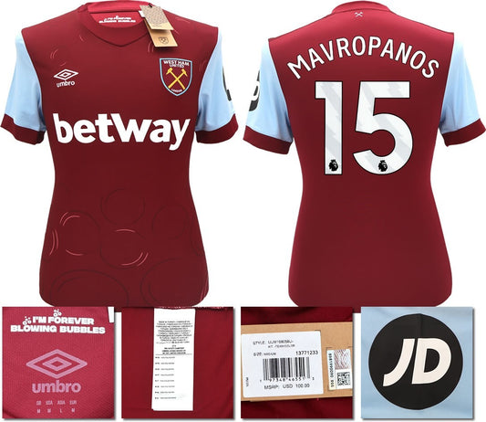 BNWT 2023 2024 UMBRO WEST HAM HOME SHIRT MAVROPANOS 15 MEN'S