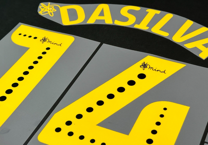 BRENTFORD FC 19-20 DASILVA 14 OFFICIAL SPORTING ID YELLOW PLAYER SIZE NAME SET