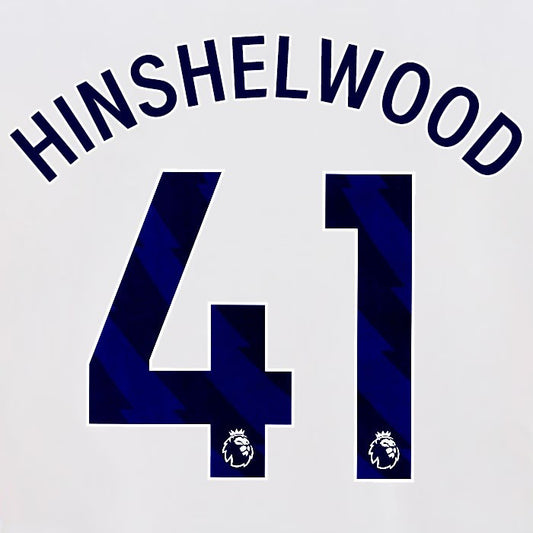 2024 2025 OFFICIAL BRIGHTON HINSHELWOOD 41 HOME BLUE PLAYER SIZE NAMESET