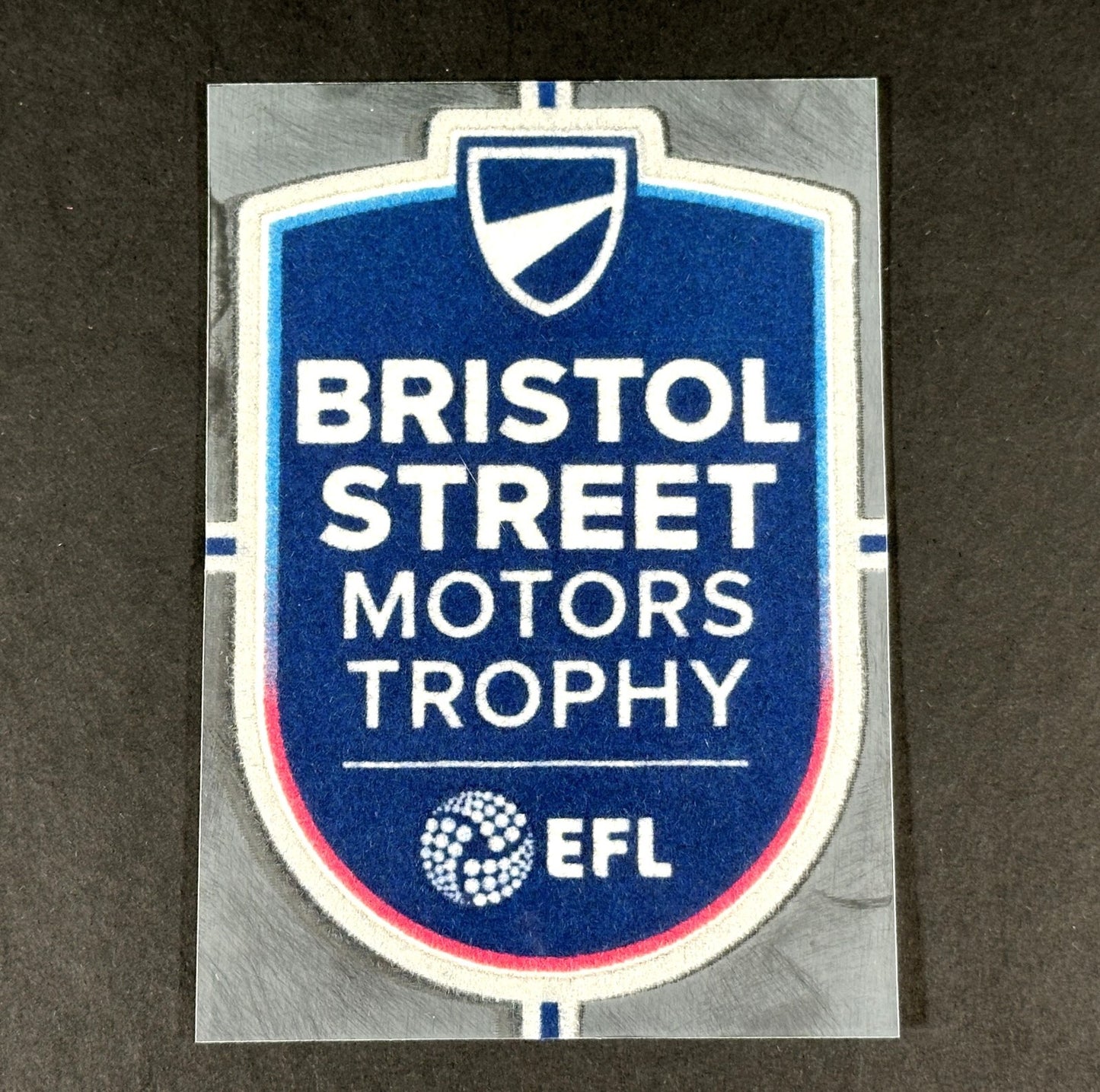 2024 EFL BRISTOL STREET MOTORS TROPHY OFFICIAL FELT FLOCK SLEEVE PATCH 100MM