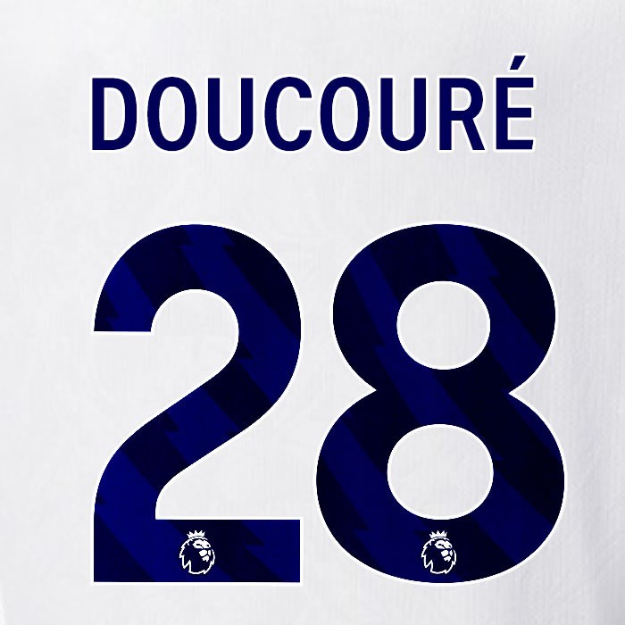 2025 2026 OFFICIAL CRYSTAL PALACE DOUCOURE 28 BLUE AWAY PLAYER SIZE NAMESET