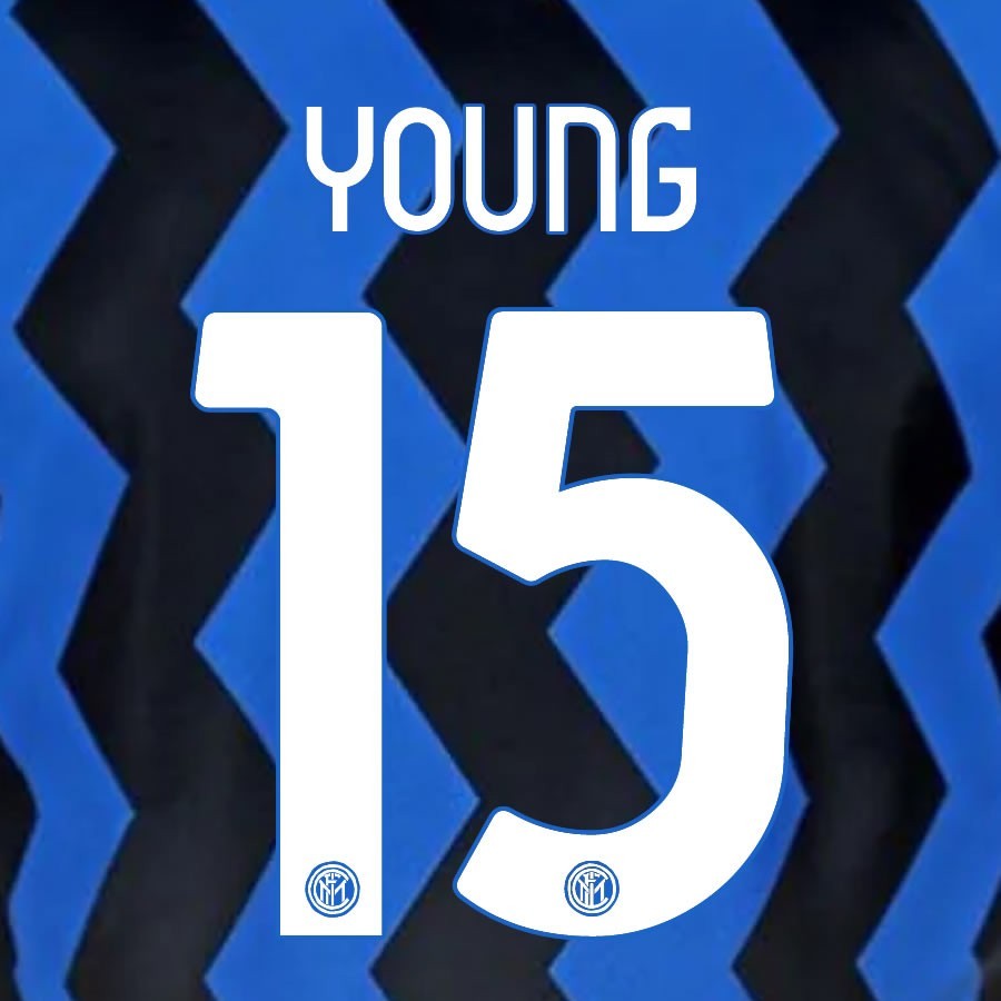 2020 2021 INTER MILAN OFFICIAL HOME YOUNG 15 PLAYER SIZE NAMESET