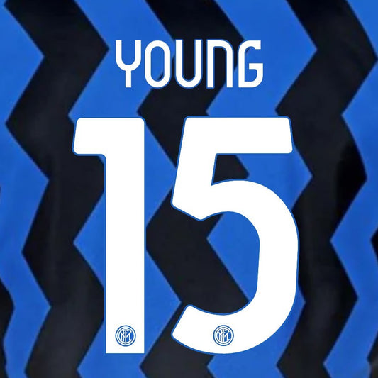 2020 2021 INTER MILAN OFFICIAL HOME YOUNG 15 PLAYER SIZE NAMESET