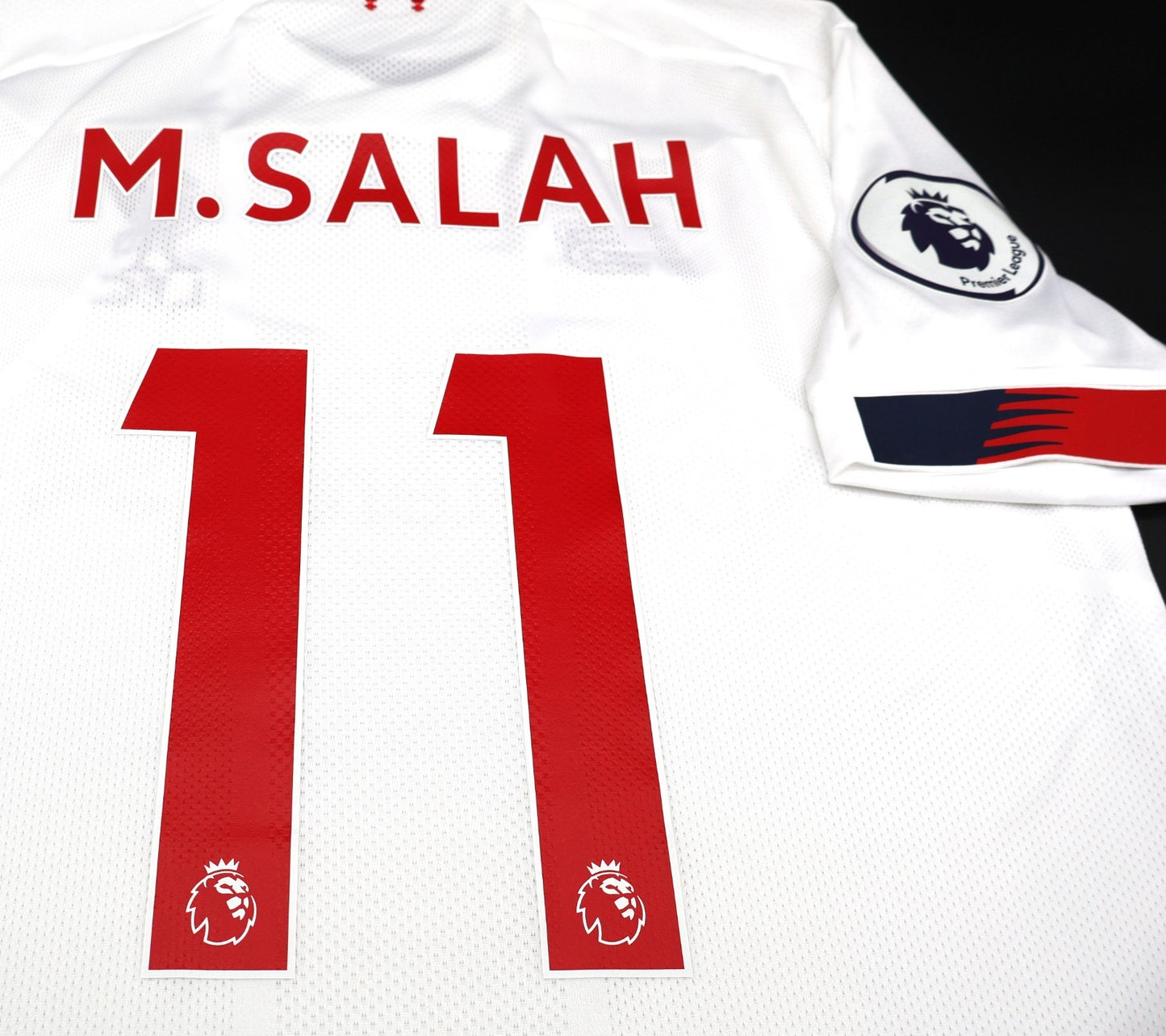 BNWT 19 20 NEW BALANCE LIVERPOOL AWAY SHIRT M. SALAH 11 + PATCH MENS SIZE MEDIUM