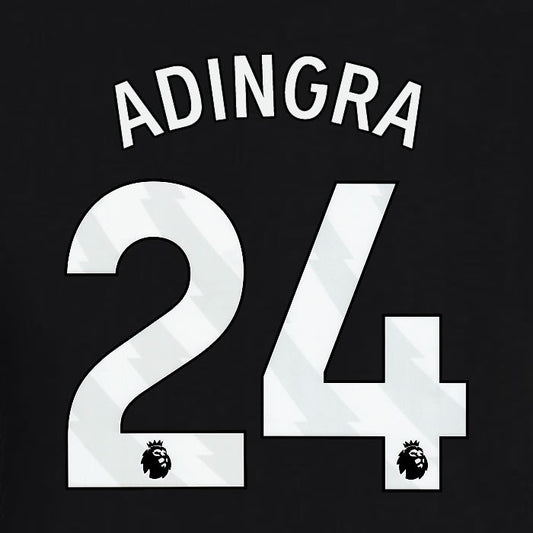 2023 2024 BRIGHTON ADINGRA 24 OFFICIAL WHITE AWAY PLAYER SIZE NAME SET