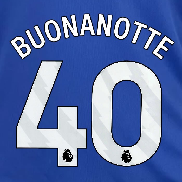 2024 2025 OFFICIAL LEICESTER CITY BUONANOTTE 40 WHITE HOME PLAYER SIZE NAME SET