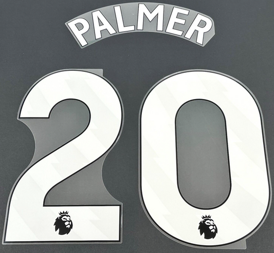 CHELSEA 2023 2025 PALMER 20 OFFICIAL AVERY DENNISON WHITE PLAYER SIZE SET