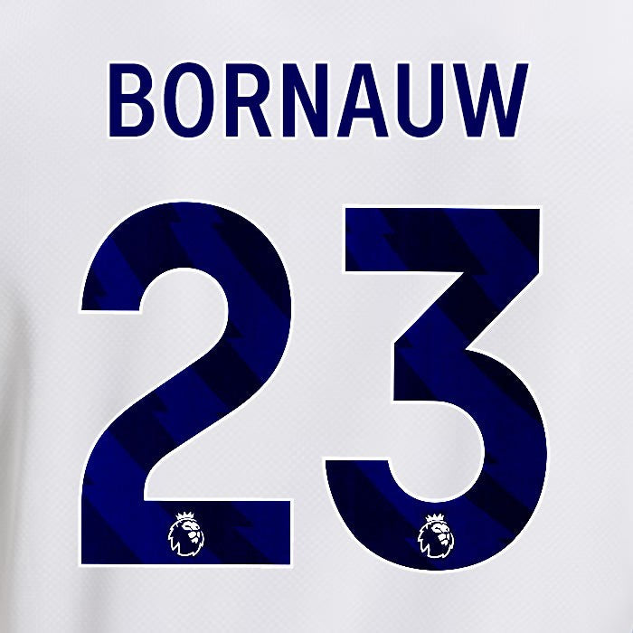 2025 2026 OFFICIAL LEEDS UNITED BORNAUW 23 BLUE HOME PLAYER SIZE NAMESET