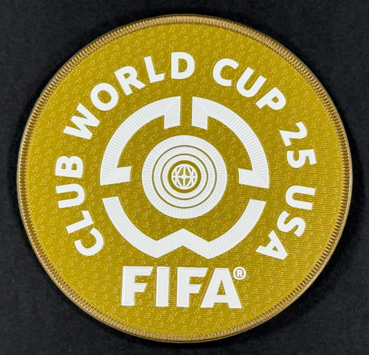 OFFICIAL FIFA CLUB WORLD CUP 2025 SLEEVE PATCH - GOLD - 80MM