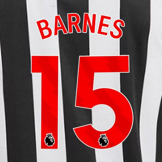 2023 2024 NEWCASTLE BARNES 15 OFFICIAL RED HOME PLAYER SIZE NAME SET