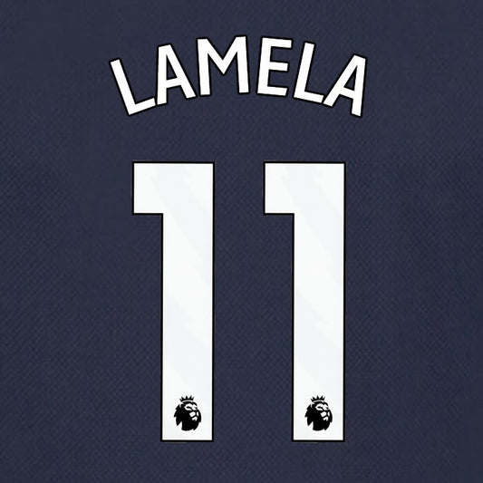 SPURS 2023 2024 LAMELA 11 AVERY DENNISON WHITE AWAY PLAYER SIZE NAME SET