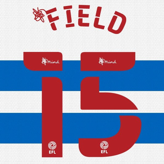 QPR 2020 2021 OFFICIAL FIELD 15 HOME PLAYER SIZE NAME SET