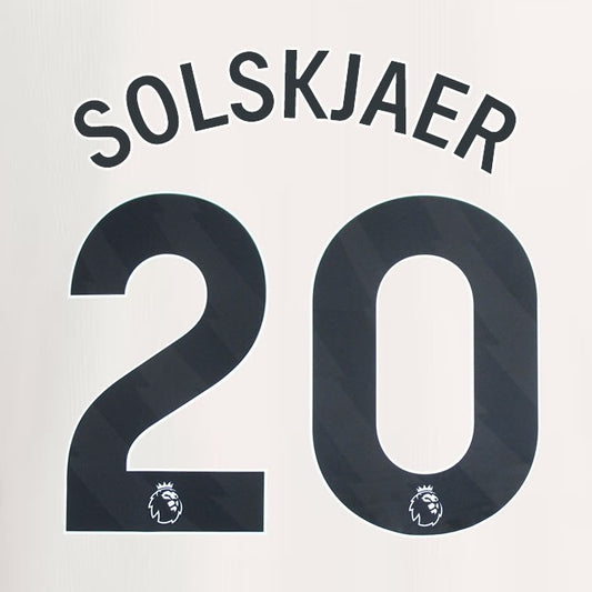 2023 2024 MANCHESTER UNITED SOLSKJAER 20 3rd BLACK PLAYER SIZE NAMESET