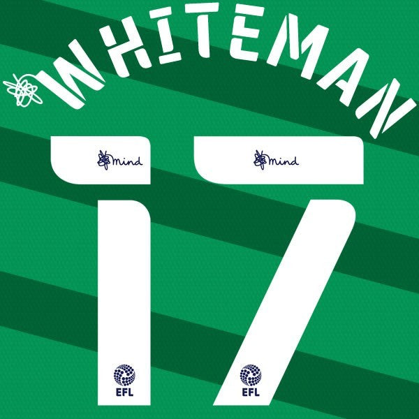 PRESTON 2020 2021 OFFICIAL WHITEMAN 17 3RD PLAYER SIZE NAME SET