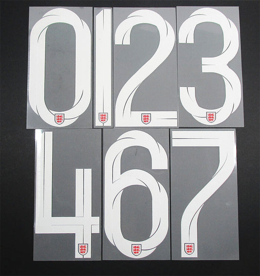 2018 2019 OFFICIAL SPORTING ID ENGLAND AWAY WHITE PLAYER SIZE SHIRT NUMBERS 255M