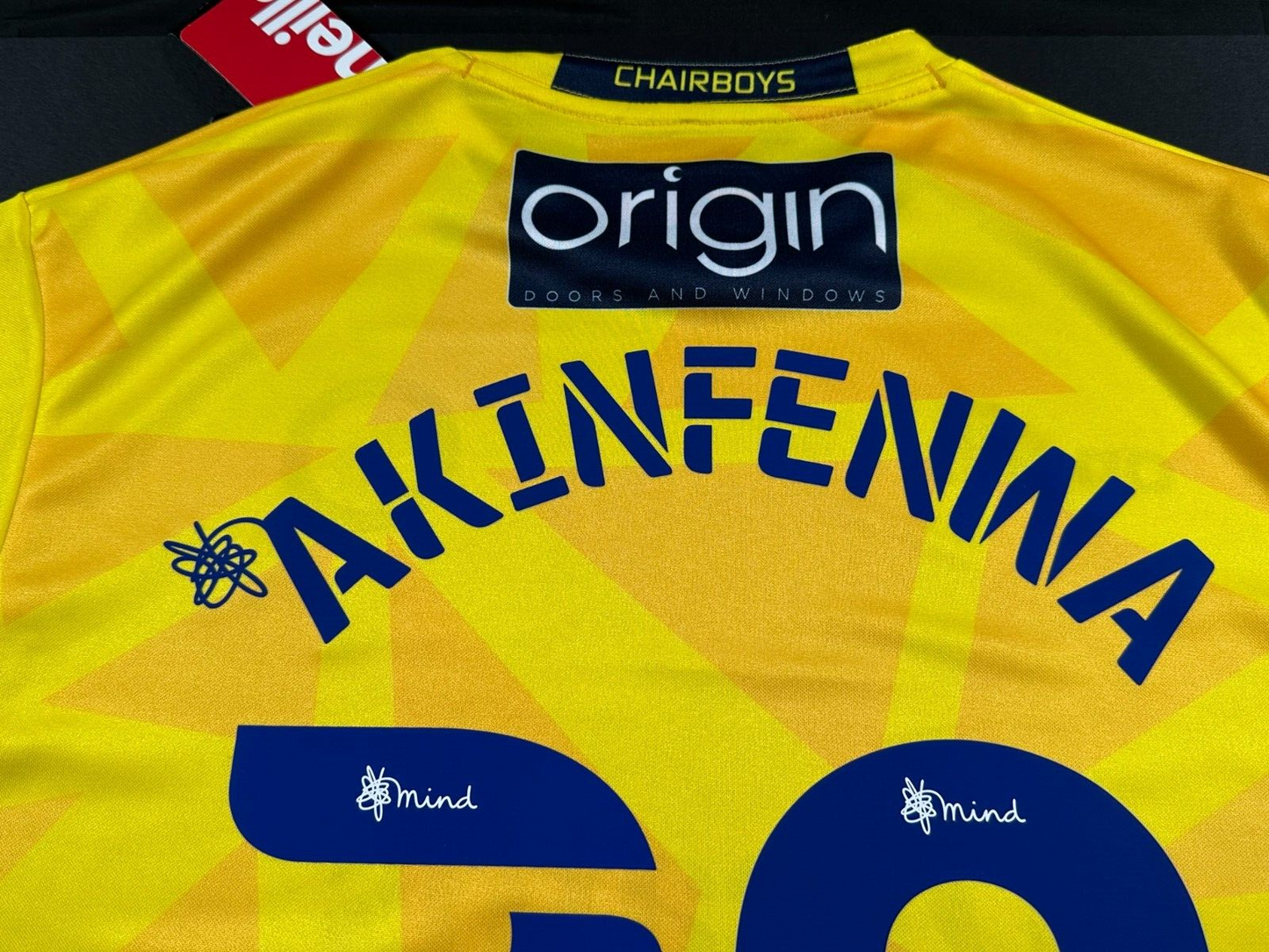 BNWT 20/21 WYCOMBE WANDERERS AWAY O'NEILLS FOOTBALL SHIRT AKINFENWA 20 MEN'S MED