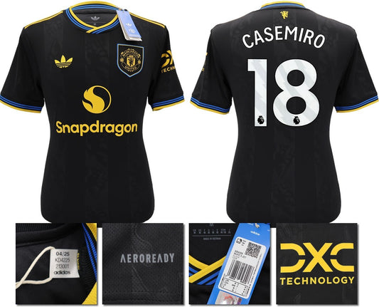 BNWT 2025 2026 MANCHESTER UNITED ADIDAS 3RD SHIRT CASEMIRO 18