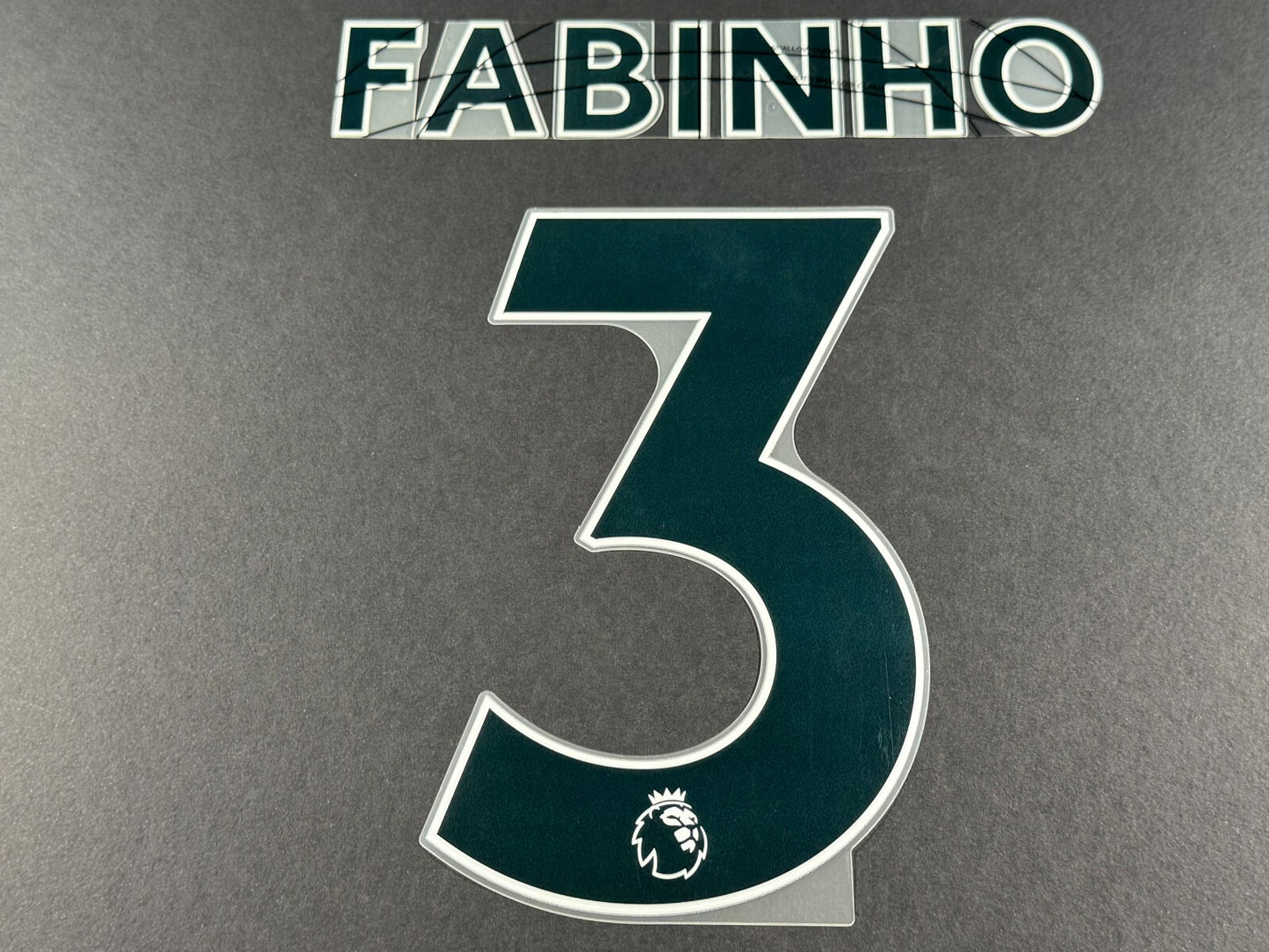 LIVERPOOL 2021 2022 FABINHO 3 OFFICIAL AVERY BLACK PLAYER SIZE NAME SET